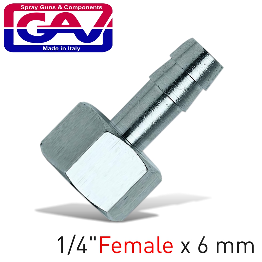 HOSE ADAPTOR 1/4F X 6MM HOSE ADAPTOR 1/4F X 6MM