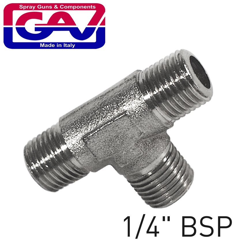 T CONNECTOR 1/4'MMM (GIO1067/2) T CONNECTOR 1/4'MMM (GIO1067/2)