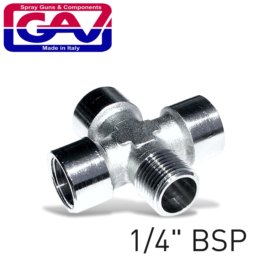 4-WAY CONNECTOR 1/4'3F/1M(GIO1068) 4-WAY CONNECTOR 1/4'3F/1M(GIO1068)