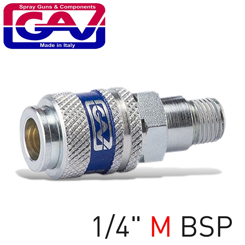 HARDENED STEEL QUICK COUPLER 1/4'M HARDENED STEEL QUICK COUPLER 1/4'M