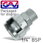 NIPPLE WITH METAL RING 1/4'M  FOR BAYONET COUPLINGS PACKAGED