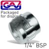METAL RING 1/4' FOR BAYONET COUPLINGS PACKAGED