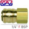 QUICK COUPLER BRASS 1/4'F