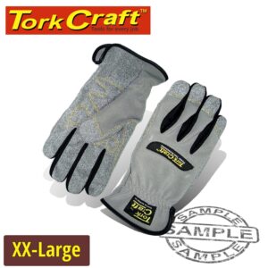 MECHANICS GLOVE 2X LARGE SYNTHETIC LEATHER PALM SPANDEX BACK