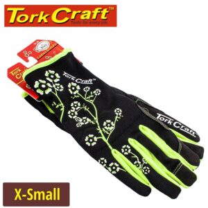 LADIES SLIM FIT GARDEN GLOVES BLACK X-SMALL