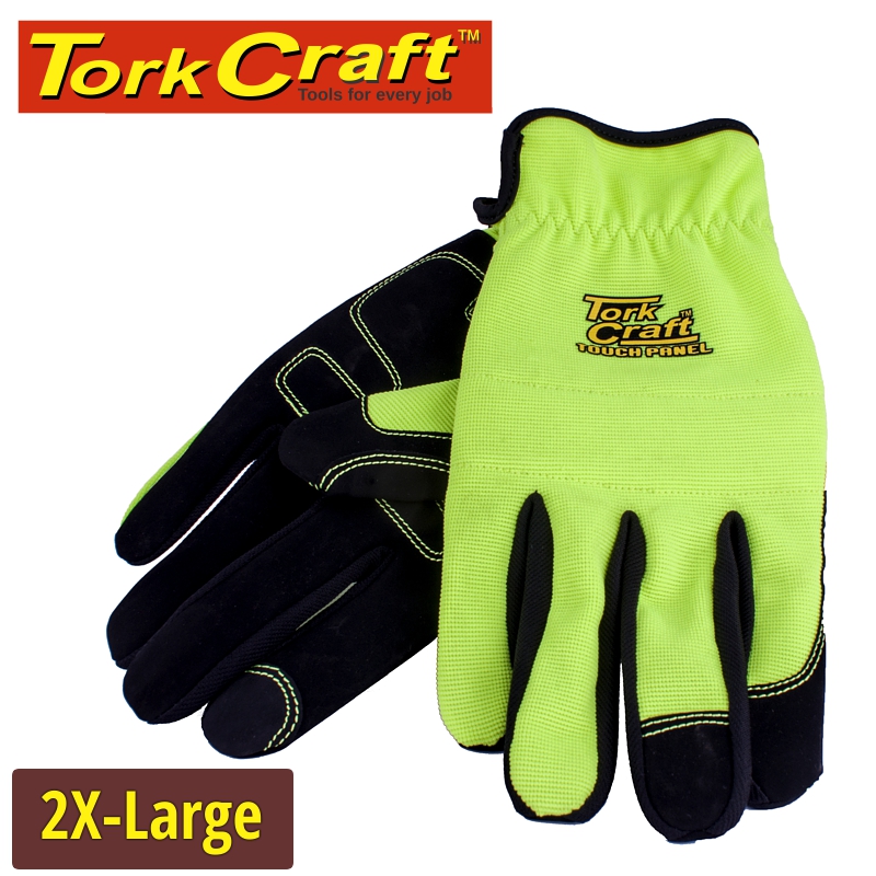GLOVE YELLOW WITH PU PALM SIZE XX-LARGE MULTI PURPOSE GLOVE YELLOW WITH PU PALM SIZE XX-LARGE MULTI PURPOSE