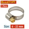 HOSE CLAMP 6-22MM EACH 1 PER PACK