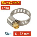 HOSE CLAMP 6-22MM EACH 1 PER PACK