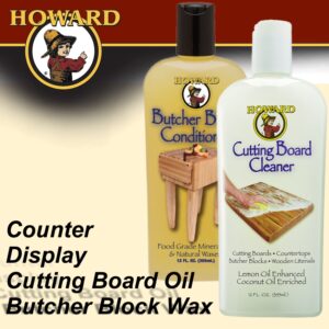 HOWARD COUNT. DISP. BUTCH. WAX  & CUTTING BOARD OIL 8 X EACH 355 ML