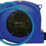 AIR HOSE REEL 9M X 8MM PU HOSE WALL MOUNTED IN PLASTIC CASE