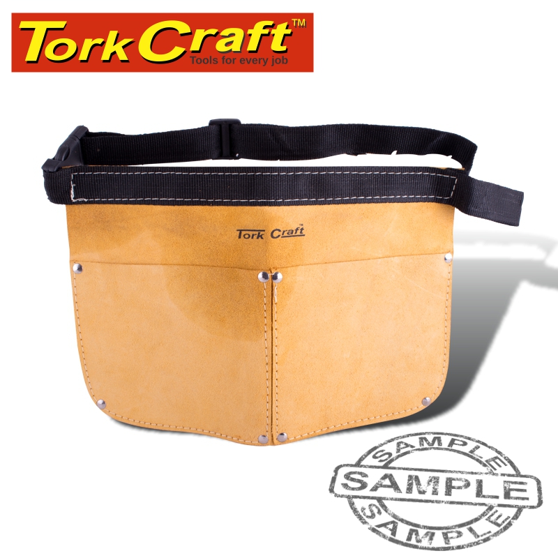 DOUBLE POCKET LEATHER NAIL BAG DOUBLE POCKET LEATHER NAIL BAG