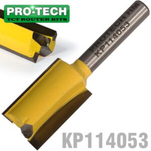 STRAIGHT BIT 5/8'(15.9MM) X 1'(25.4MM) CUT 2 FLUTE WITH BOTTOM CUT 1/4