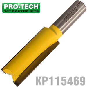 STRAIGHT BIT 3/4'(19MM) X 2'(50.8MM) CUT 2 FLUTE WITH BOTTOM CUT 1/2'