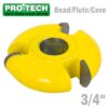 3 WING CUTTER 3/4' BEAD/FLUTE/COVE