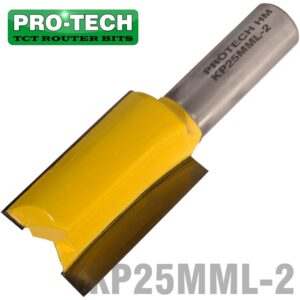 STRAIGHT BIT 25MM X 38MM CUT 2 FLUTE METRIC 1/2' SHANK