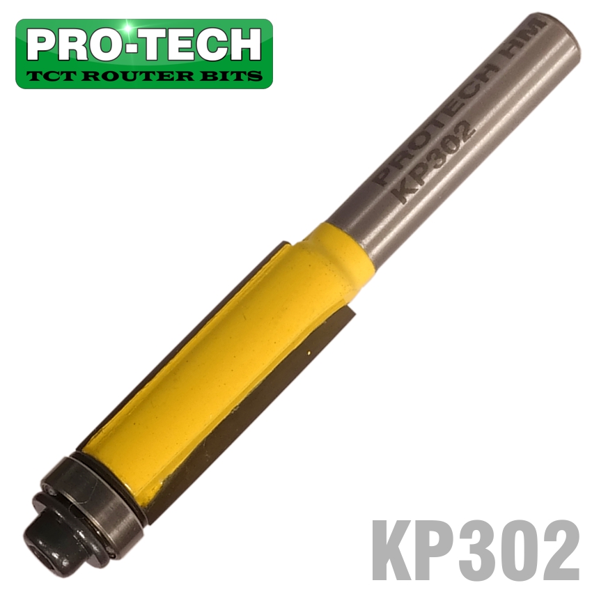 TRIM BIT 3/8' X 1'WITH BOTTOM BEARING 1/4' SHANK TRIM BIT 3/8' X 1'WITH BOTTOM BEARING 1/4' SHANK