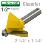 CHAMFER BIT 2 1/4' X 1 1/4' 1/2' SHANK