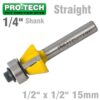 BEVEL TRIM BIT 1/2' X 1/2' 15  1/4' SHANK