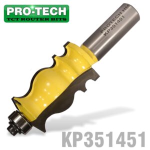 FACE MOULD BIT 1' X 1 11/16' RADIUS 1/8'  1/2' SHANK