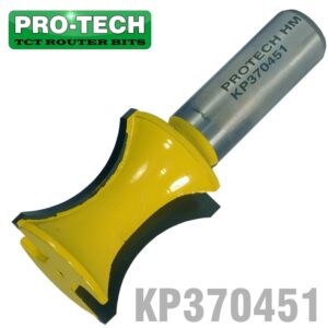 EXTERNAL BULL NOSE 1' X 1' HALF RADIUS 1/2' SHANK