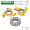 REVERSIBLE COMBINATION STYLE & RAIL SHAPER CUTTER DIAMETER 2 1/2'