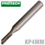 STRAIGHT BIT 4MM X 13MM SINGLE FLUTE METRIC 1/4' SHANK