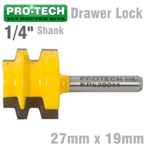 DRAWER LOCK 27MM X 19MM  1/4' SHANK
