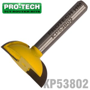 FINGER GRIP BIT 3/8' X 1/4' TWO FLUTE 1/4' SHANK