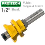 V JOINT TONGUE & GROOVE ASSEMBLY 1/2' SHANK