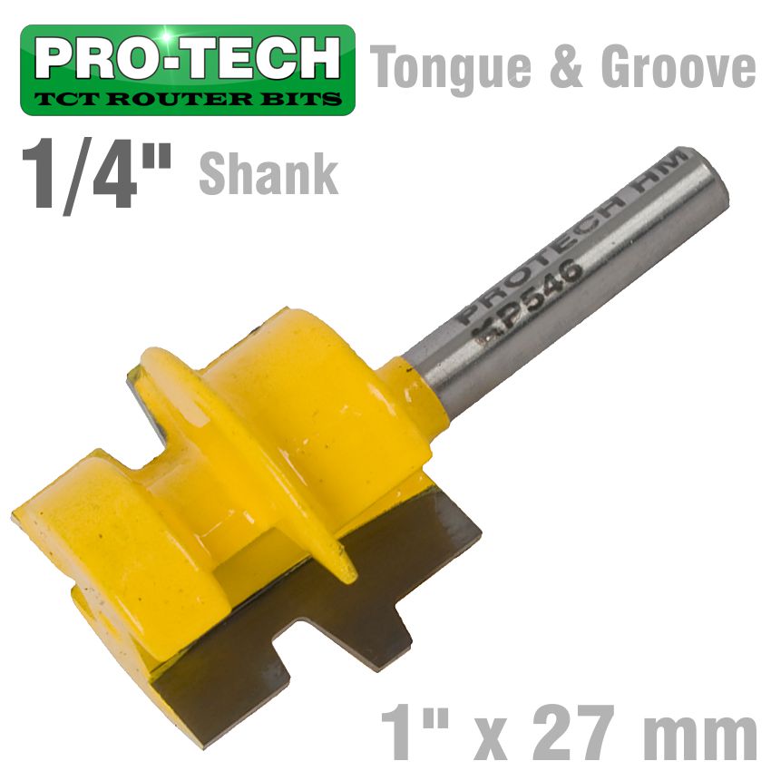 TONGUE AND GROOVE TAPER (WEDGE TAPER) 1' X 27MM 1/4' SHANK TONGUE AND GROOVE TAPER (WEDGE TAPER) 1' X 27MM 1/4' SHANK