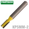 STRAIGHT BIT 5MM X 12MM TWO FLUTE METRIC 1/4' SHANK