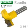 ROSETTE BIT 54MM (2 1/8'CUTTING DIAMETER) 1/2' SHANK