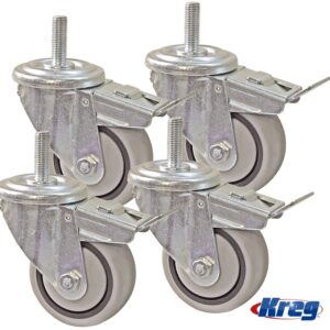 KREG 3' DUAL LOCKING CASTER SET (SET OF 4)