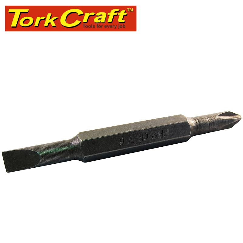 REPLACEMENT BIT 75MM DOUBLE ENDED 8MM.SL6MM/PH2 FOR KT2677 REPLACEMENT BIT 75MM DOUBLE ENDED 8MM.SL6MM/PH2 FOR KT2677