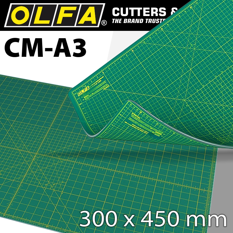OLFA CUTTING MAT 300X450MM A3 CRAFT MULTI-PURP OLFA CUTTING MAT 300X450MM A3 CRAFT MULTI-PURP
