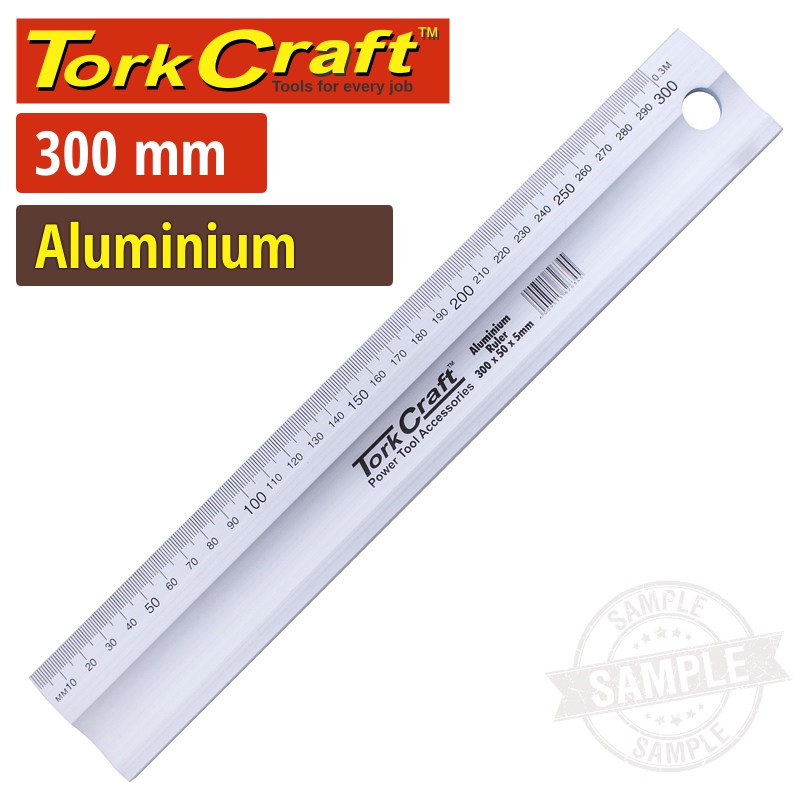 ALUMINIUM STRAIGHT EDGE RULER TYPE B 300X50X5.0MM ALUMINIUM STRAIGHT EDGE RULER TYPE B 300X50X5.0MM