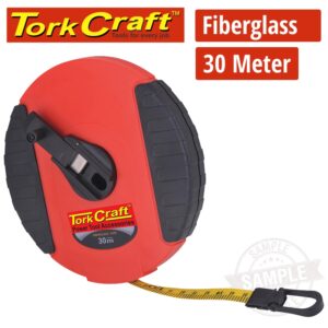 MEASURING TAPE FIBERGLASS 30M X 13MM HEAVY DUTY ABS CASE