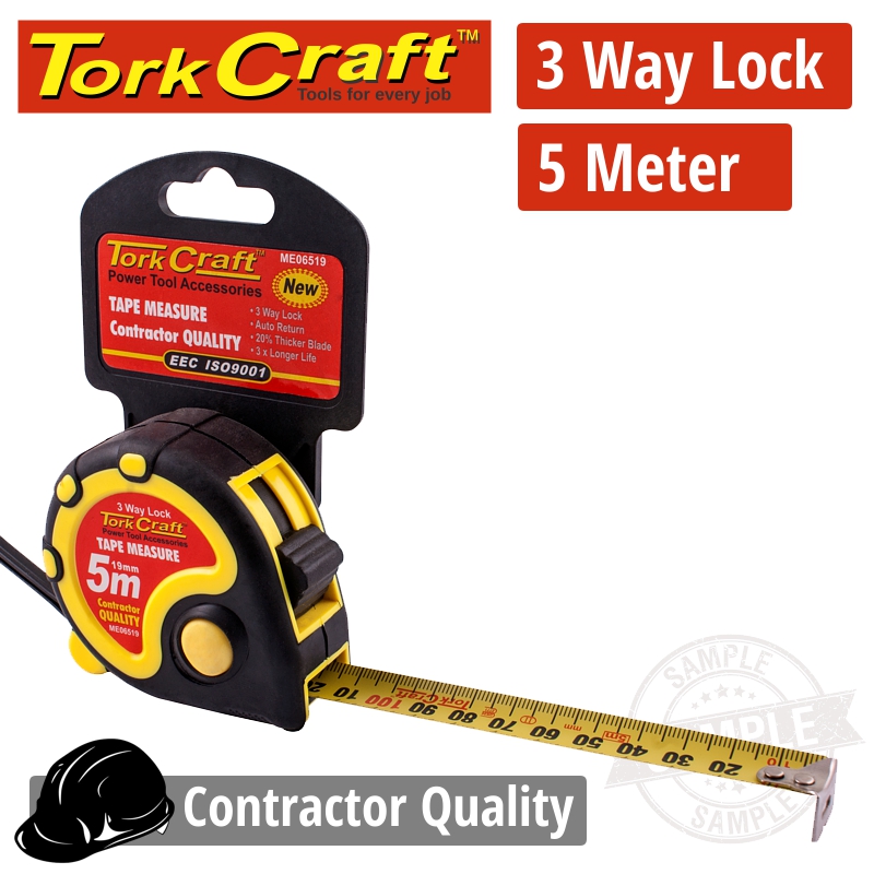 MEASURING TAPE MULTI LOCK 5M X 19MM RUBBER CASING MATT FINISH MEASURING TAPE MULTI LOCK 5M X 19MM RUBBER CASING MATT FINISH