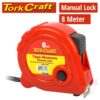 MEASURING TAPE M/LOCK 8M X 25MM PLASTIC CASING