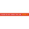 RED DO NOT CROSS - 800MM X 80MM SOCIAL DISTANCING STRIPS