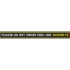 BLACK DO NOT CROSS - 800MM X 80MM SOCIAL DISTANCING STRIPS