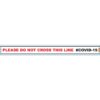 WHITE DO NOT CROSS - 800MM X 80MM SOCIAL DISTANCING STRIPS