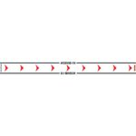 WHITE ARROW RIGHT - 800MM X 80MM SOCIAL DISTANCING STRIPS