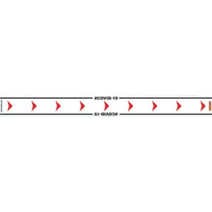 WHITE ARROW RIGHT - 800MM X 80MM SOCIAL DISTANCING STRIPS