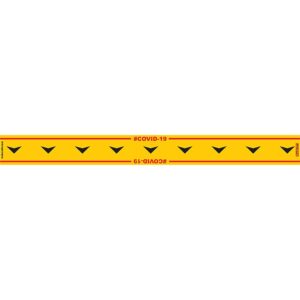 YELLOW ARROW DOWN - 800MM X 80MM SOCIAL DISTANCING STRIPS