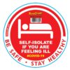 RED SELF ISOLATE - 170MM ROUND AWARENESS GRAPHIC