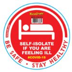 RED SELF ISOLATE - 170MM ROUND AWARENESS GRAPHIC