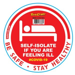 RED SELF ISOLATE - 170MM ROUND AWARENESS GRAPHIC