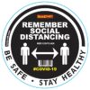 REMEMBER BLACK - 300MM ROUND SOCIAL DISTANCING GRAPHIC
