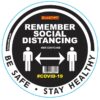 REMEMBER BLACK - 400MM ROUND SOCIAL DISTANCING GRAPHIC